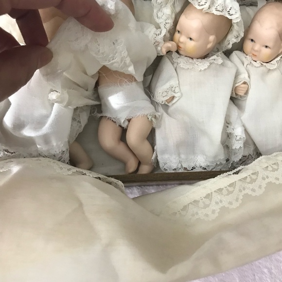 Vintage Lot of 5 R.O.C.  Babies Baby figurine Doll Porcelain Set Collectors - Picture 8 of 16